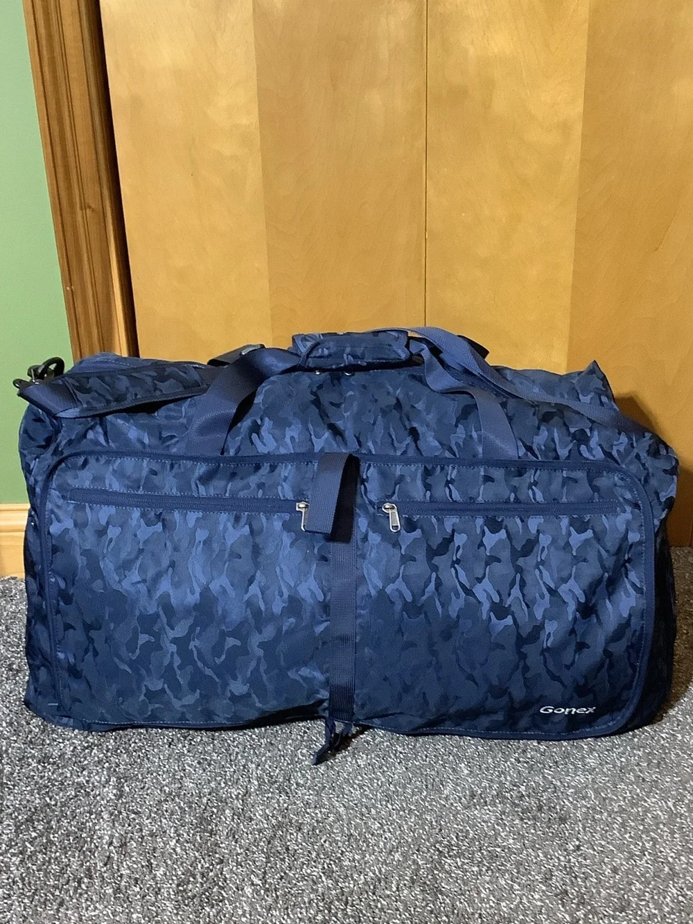 Gonex navy large collapsible duffle bag